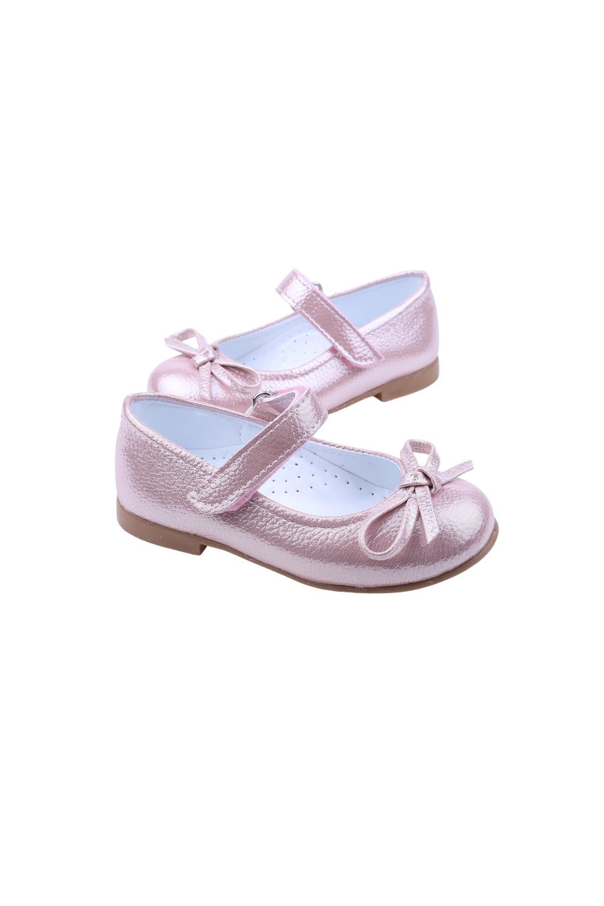 Ortaç-2079 Kız Bebek Balerin Rugan Babet Ayakkabı - Görsel 2