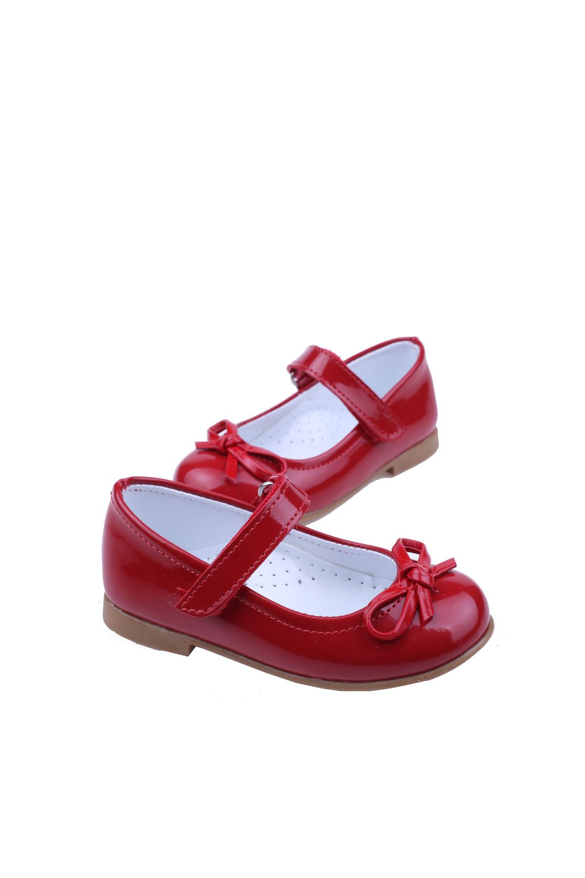 Ortaç-2079 Kız Bebek Balerin Rugan Babet Ayakkabı - Görsel 2