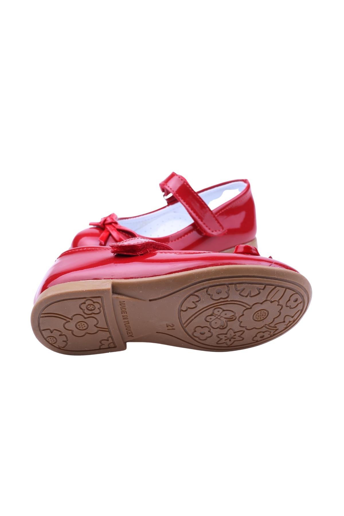 Ortaç-2079 Kız Bebek Balerin Rugan Babet Ayakkabı - Görsel 6