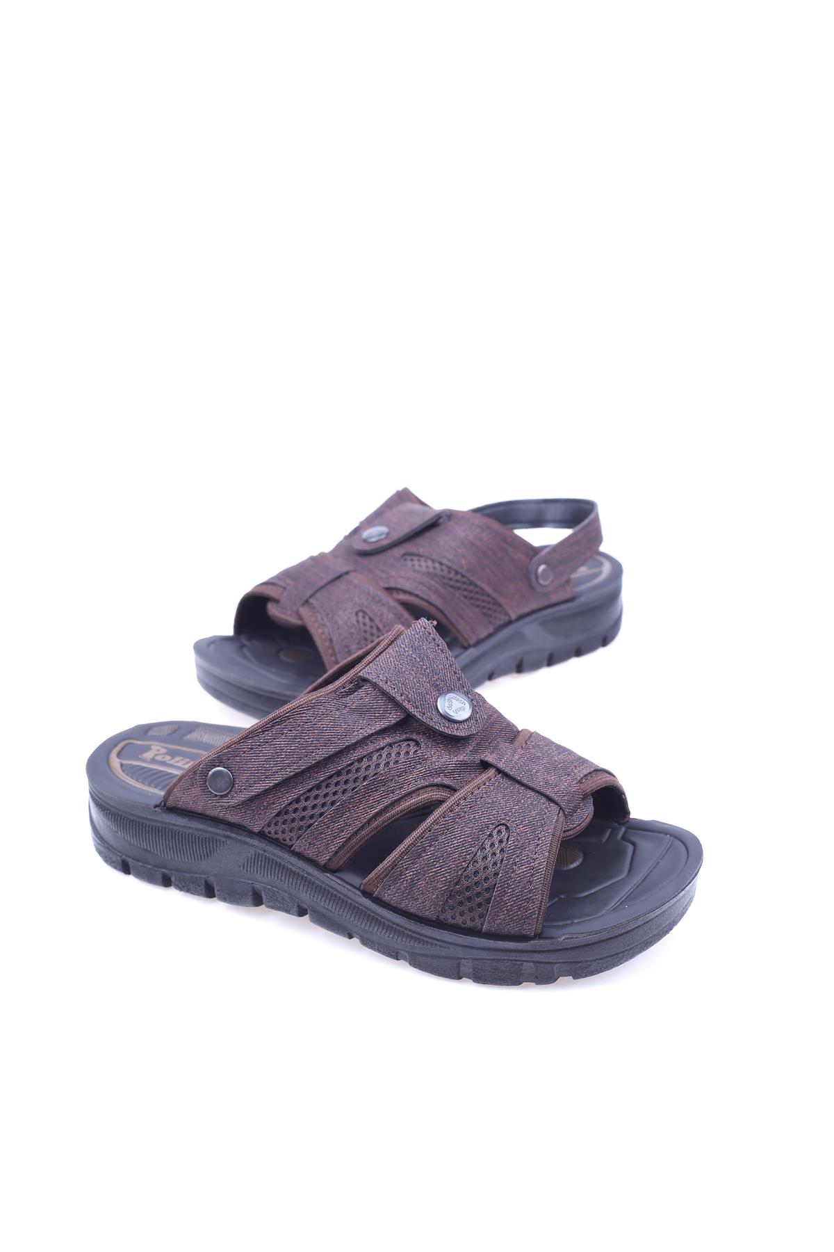 Polikamp 2843 Erkek Ortopedik Taban Günlük Terlik Sandalet - Görsel 2