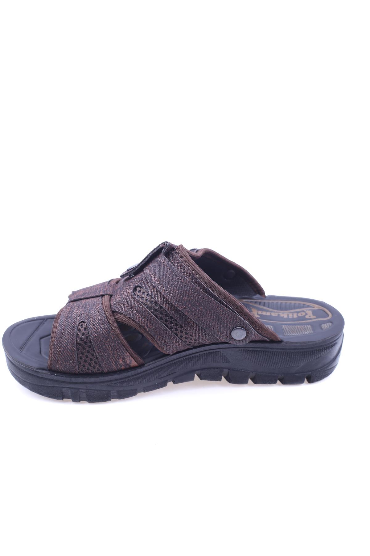 Polikamp 2843 Erkek Ortopedik Taban Günlük Terlik Sandalet - Görsel 4