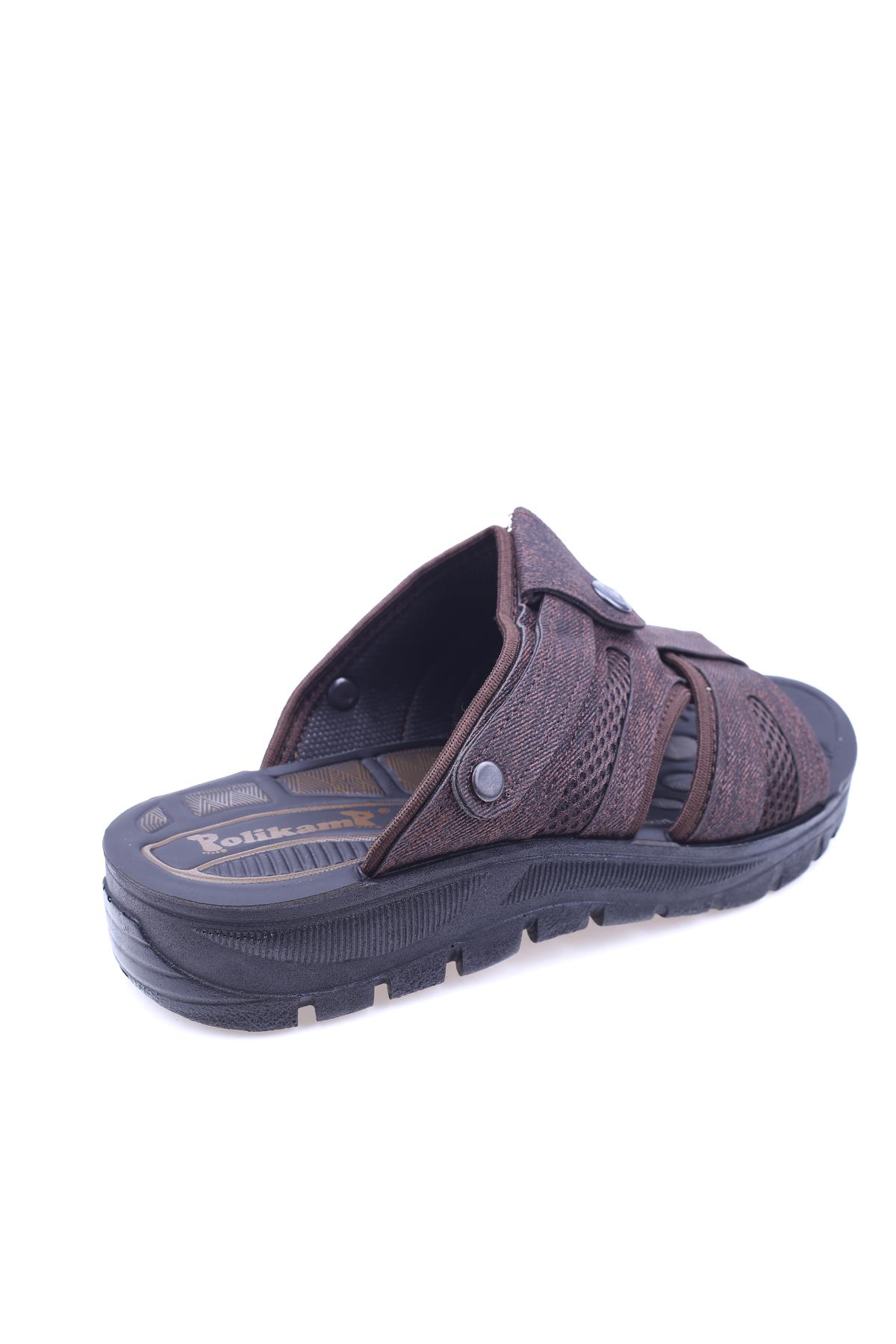Polikamp 2843 Erkek Ortopedik Taban Günlük Terlik Sandalet - Görsel 5