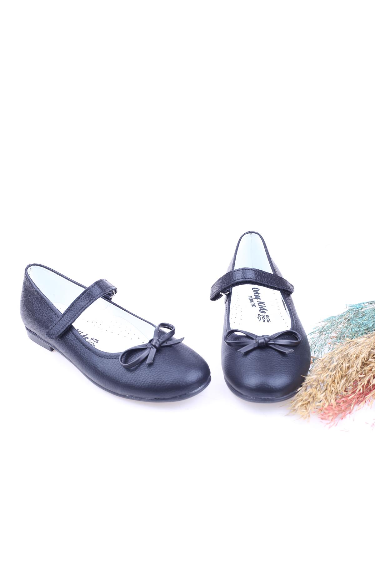 Ortaç 2883 Kız Çocuk Balerin Cırtlı Babet Ayakkabı - Görsel 2