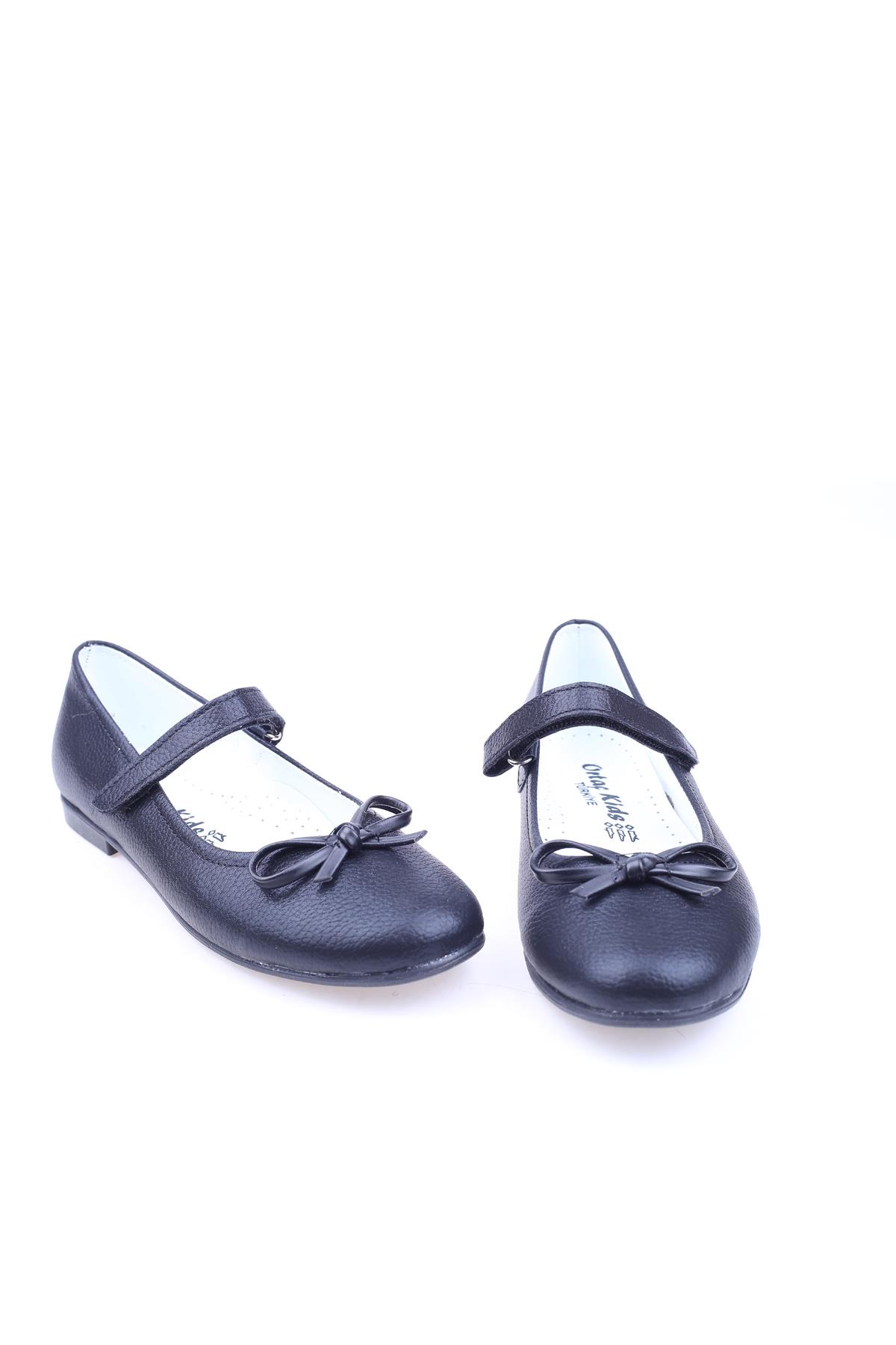 Ortaç 2883 Kız Çocuk Balerin Cırtlı Babet Ayakkabı - Görsel 3