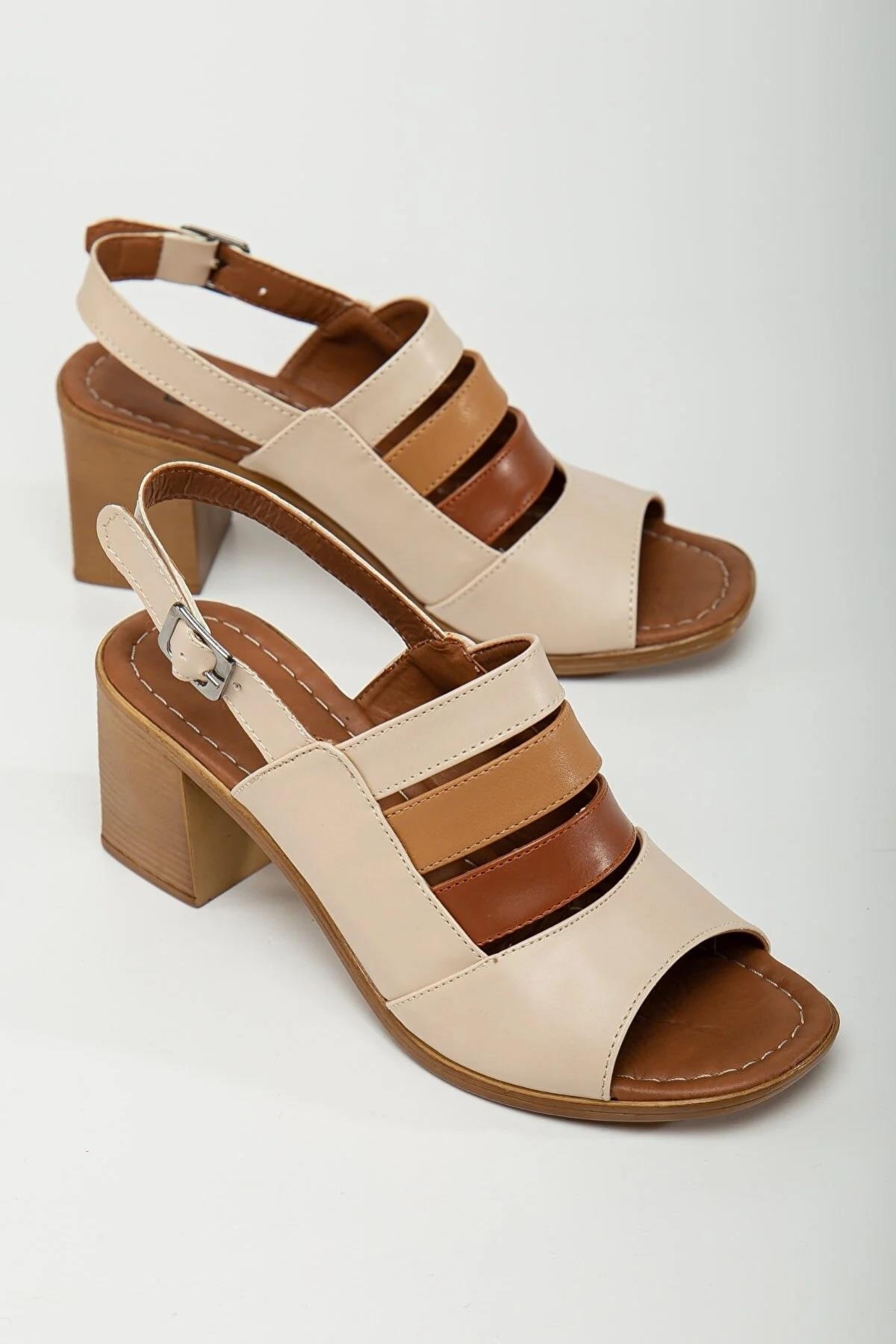 Frzn-2892 Kadın 7 Cm Topuklu Yazlık Ayakkabı - Görsel 5