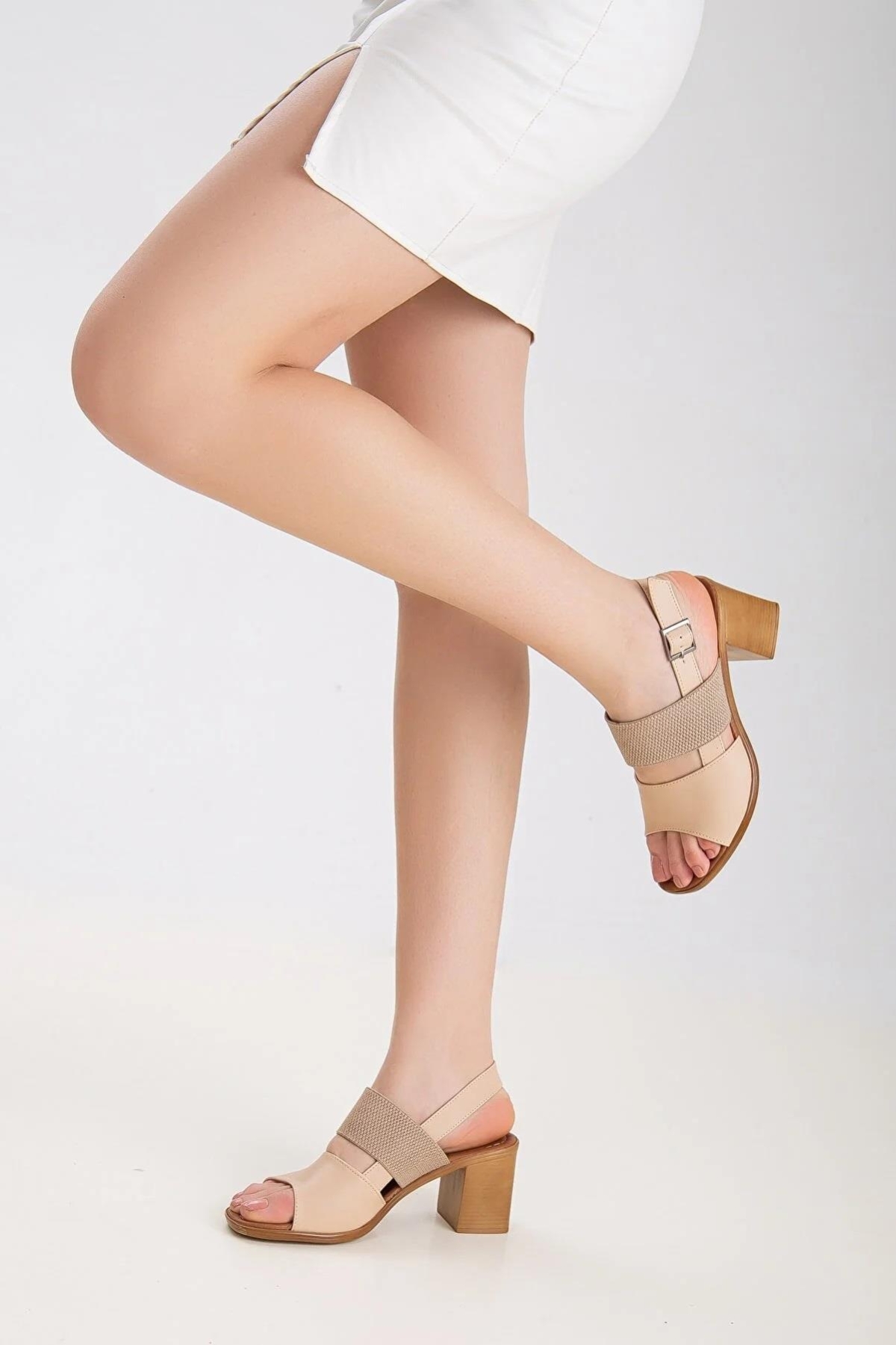 Frzn-2894 Kadın 7 Cm Topuklu Yazlık Ayakkabı - Görsel 2