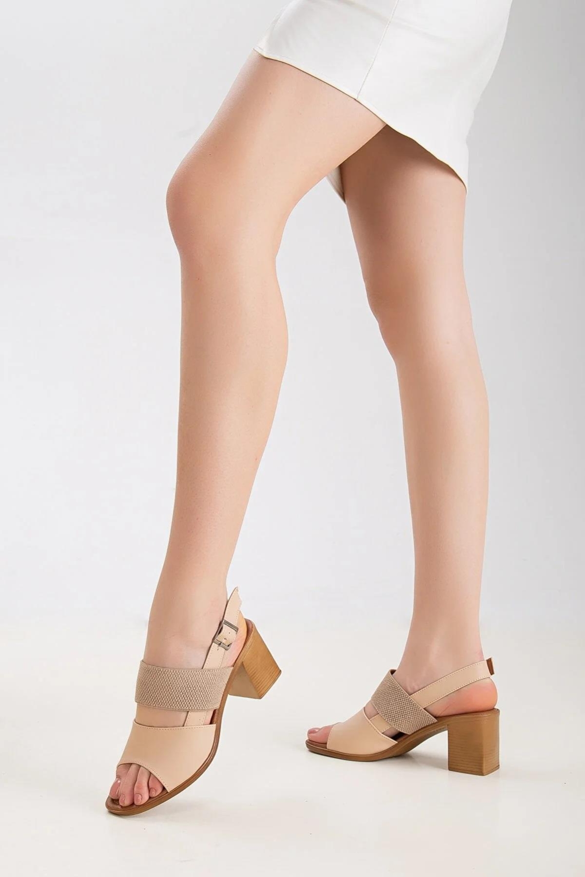 Frzn-2894 Kadın 7 Cm Topuklu Yazlık Ayakkabı - Görsel 3