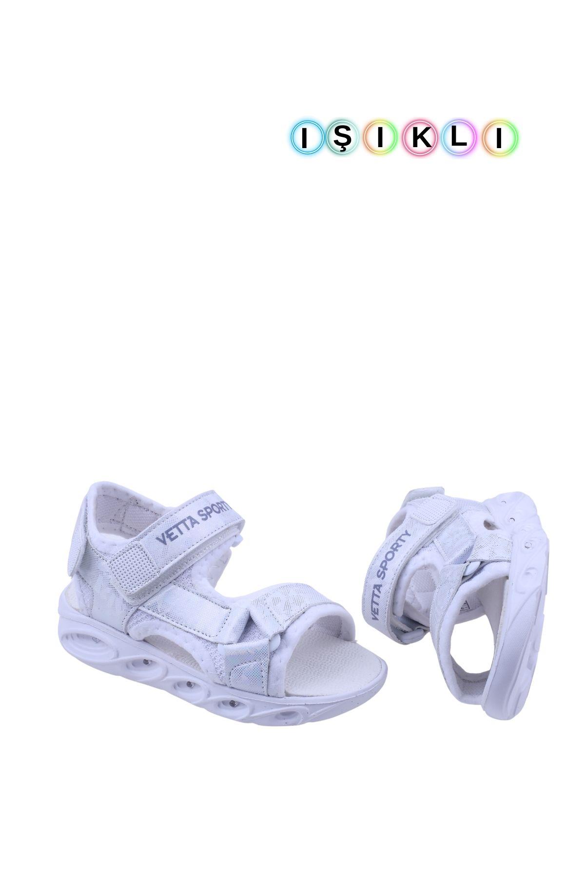 Vetta-103 Kız Çocuk Işıklı Anatomik Sandalet - Görsel 2