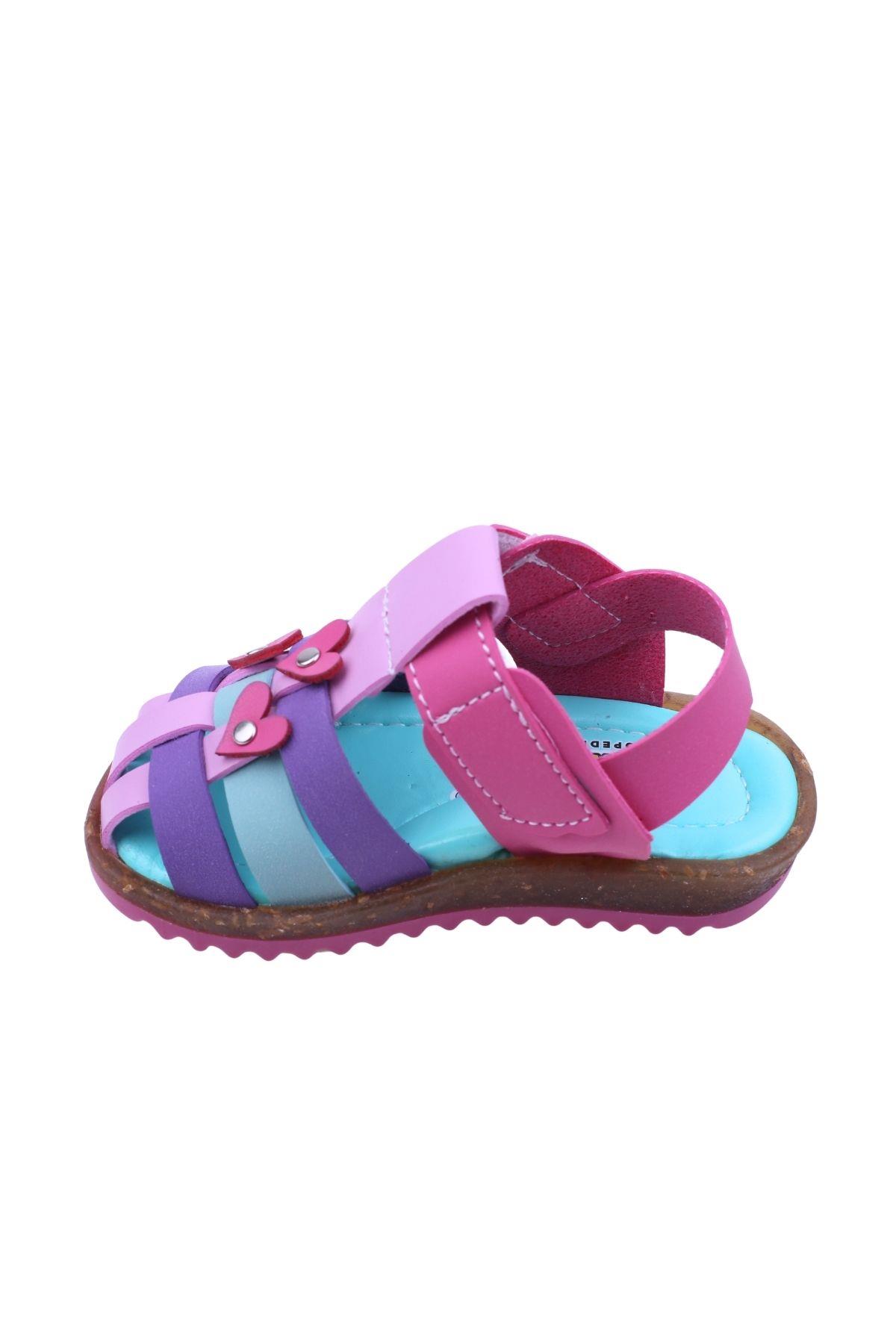 Arzen-2879 Kız Bebek Ortopedik Sandalet Ayakkabı - Görsel 5