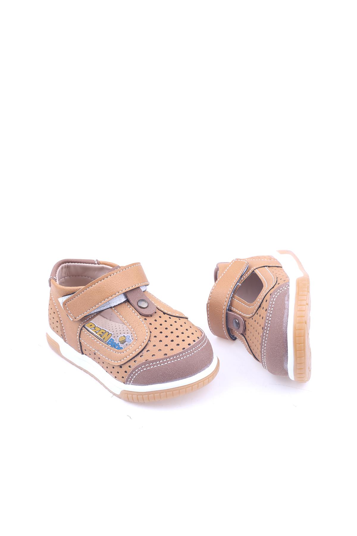 PapuçSepeti 2878 Erkek Bebek İlkAdım Ortopedik Ayakkabı Sandalet - Görsel 2