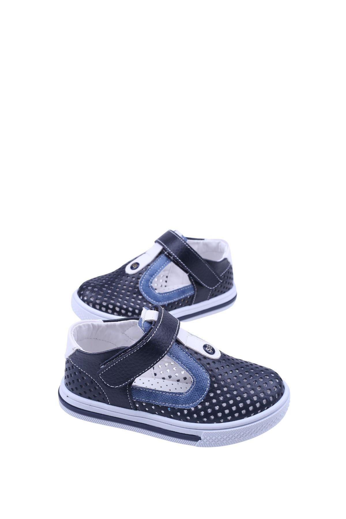 Şirin Bebe 2077 Erkek Bebek Ortopedik Ayakkabı Sandalet - Görsel 3