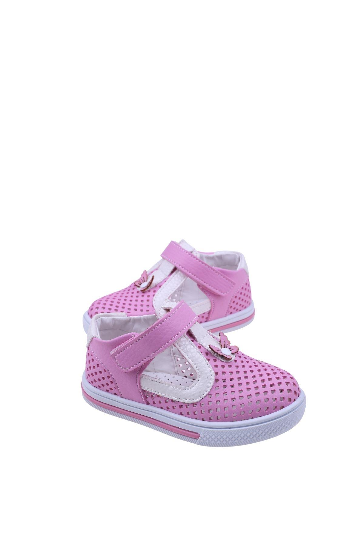 Şirin Bebe 2078 Kız Bebek Ortopedik Ayakkabı Sandalet - Görsel 3