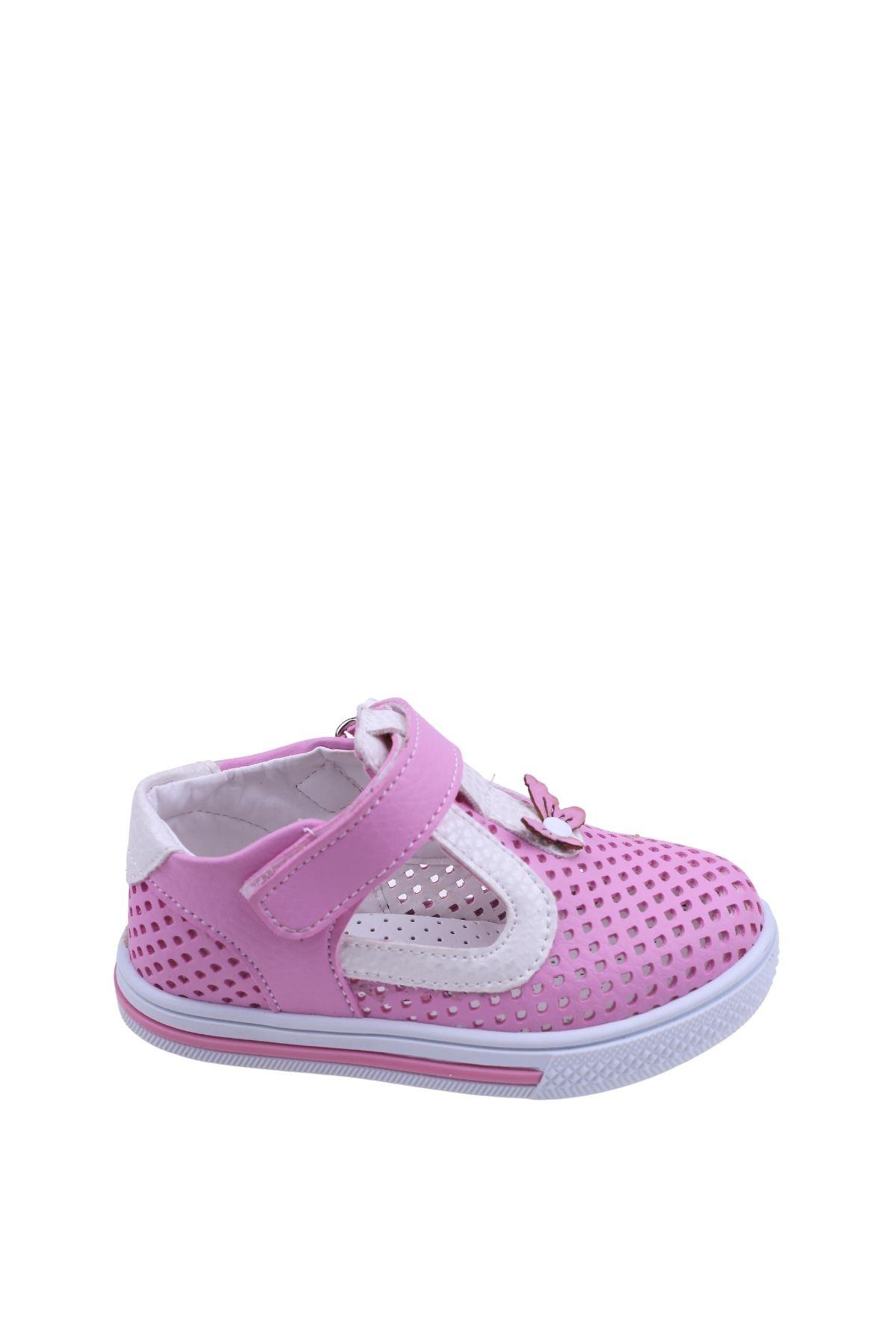 Şirin Bebe 2078 Kız Bebek Ortopedik Ayakkabı Sandalet - Görsel 4