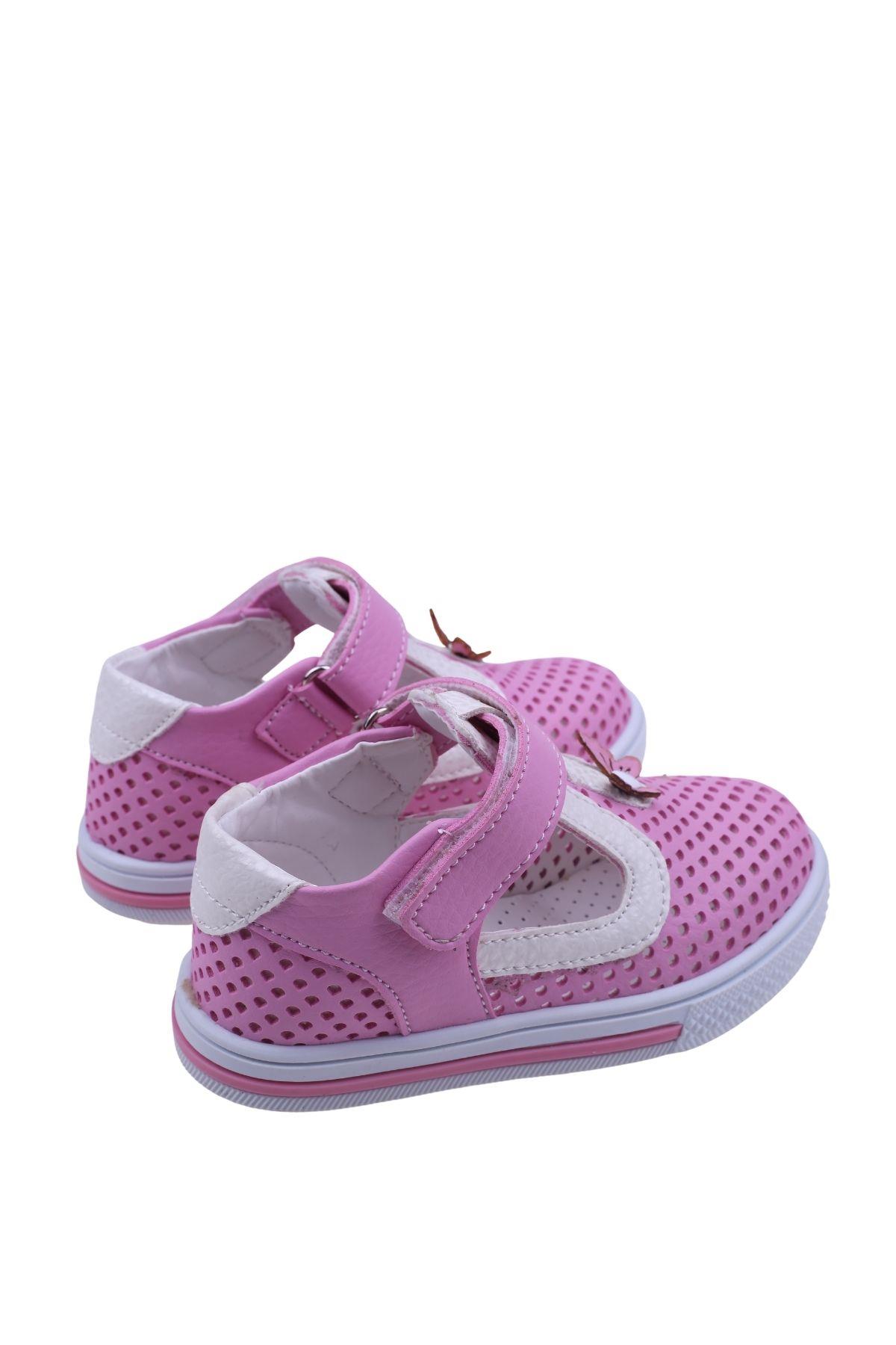 Şirin Bebe 2078 Kız Bebek Ortopedik Ayakkabı Sandalet - Görsel 6