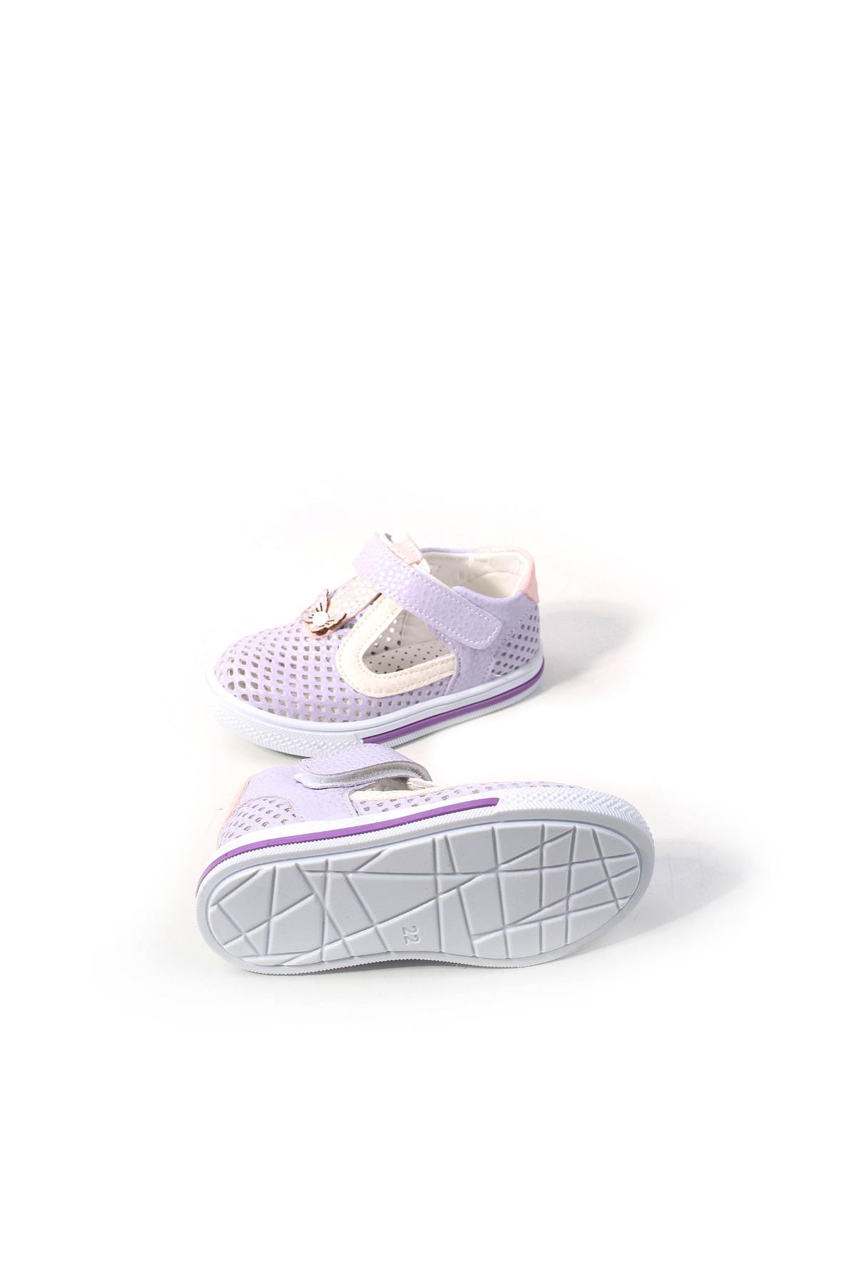 Şirin Bebe 2078 Kız Bebek Ortopedik Ayakkabı Sandalet - Görsel 6