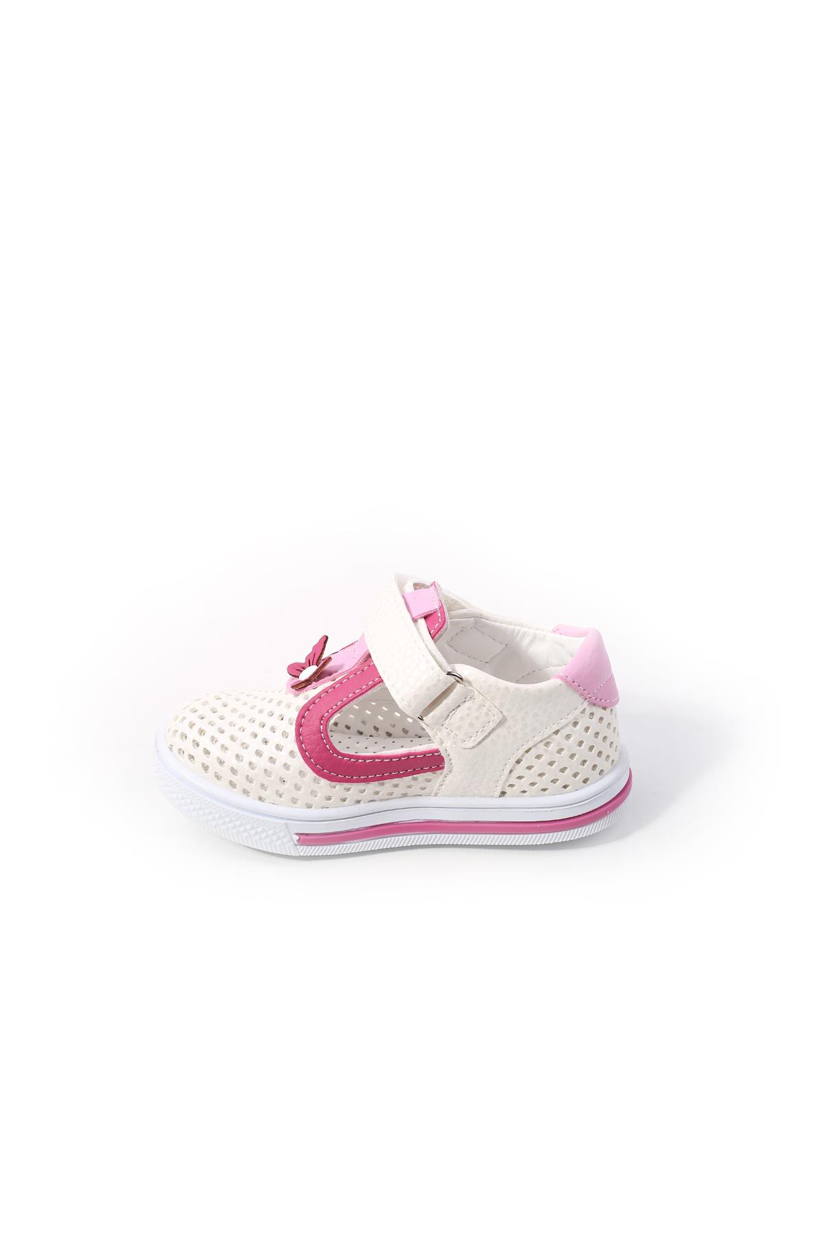 Şirin Bebe 2078 Kız Bebek Ortopedik Ayakkabı Sandalet - Görsel 4