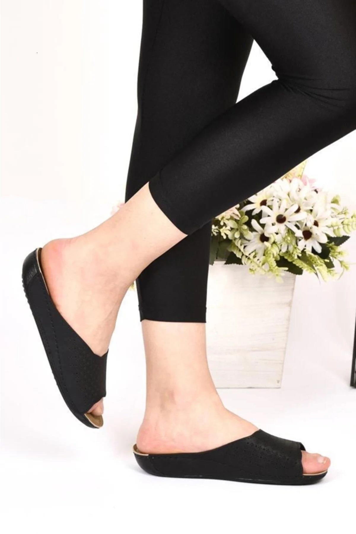 051 Lazer Baskılı Anatomic Günlük Kadın Terlik - Görsel 3