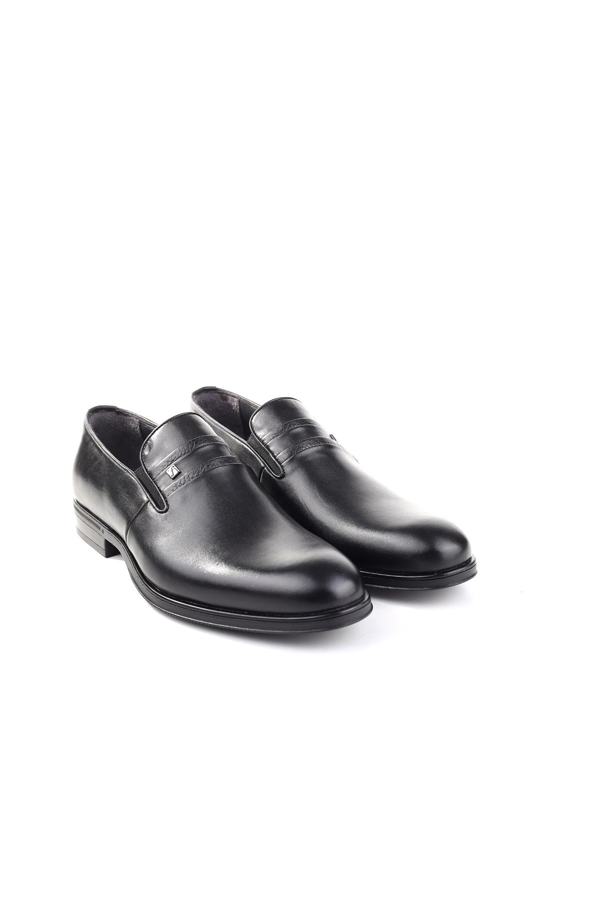 1080 Bağcıksız Hakiki Deri Klasik Erkek Ayakkabı - Görsel 3