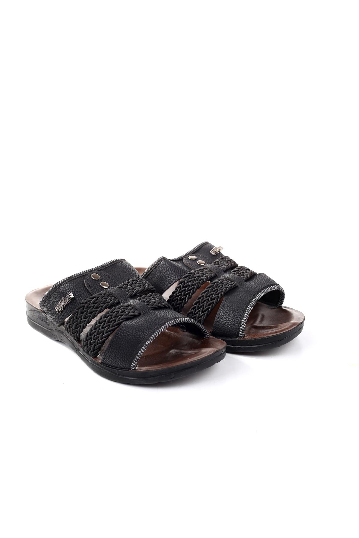 825 Erkek Günlük Hasır Detaylı Terlik - Görsel 2