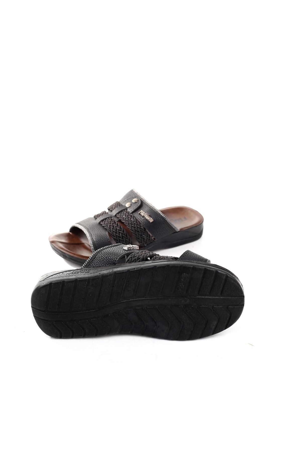 825 Erkek Günlük Hasır Detaylı Terlik - Görsel 6