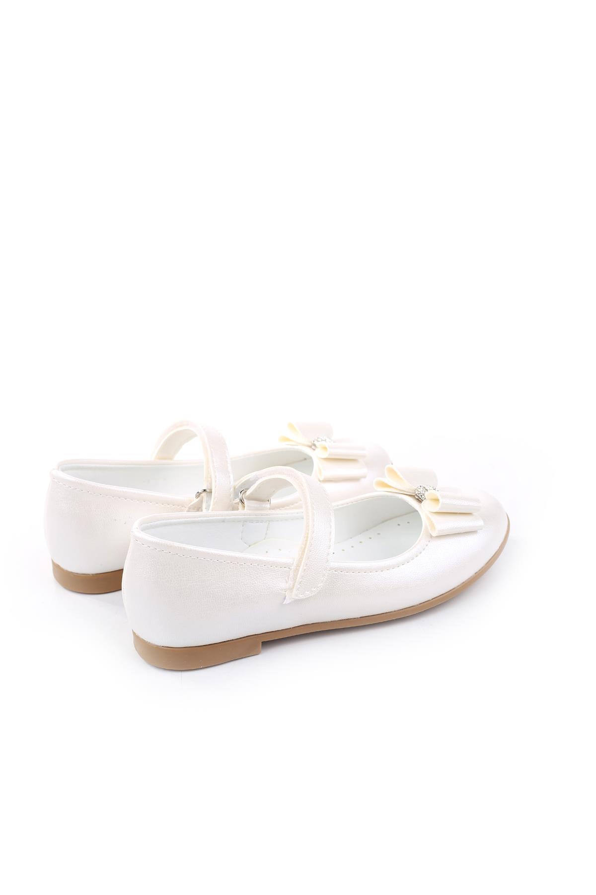 Papuç Sepeti Ortaç 3162 Kız Çocuk Balerin Cırtlı Babet Ayakkabı - Görsel 5