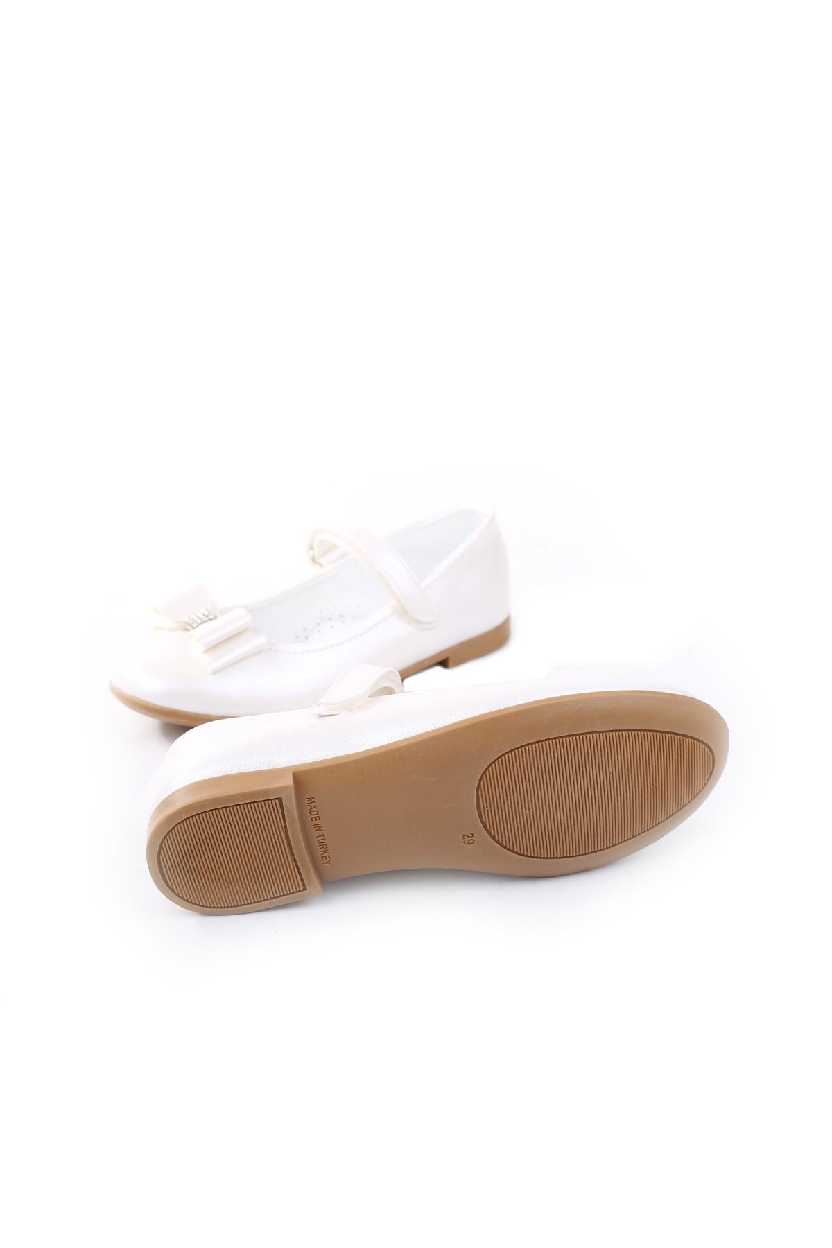 Papuç Sepeti Ortaç 3162 Kız Çocuk Balerin Cırtlı Babet Ayakkabı - Görsel 6