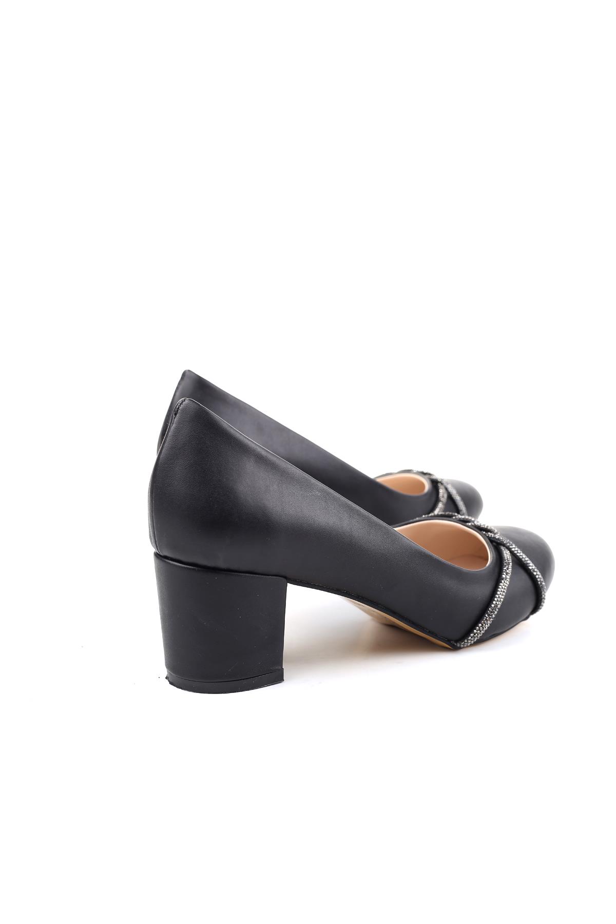 3282 Kadın 6 cm Topuklu Cilt Ayakkabı - Görsel 5