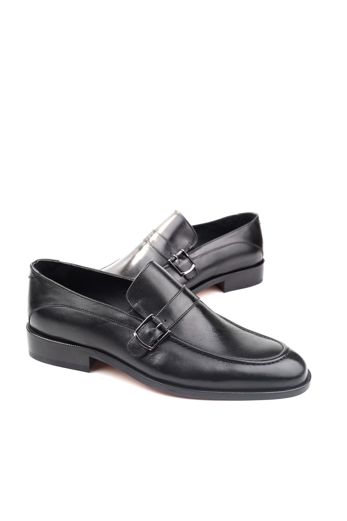 2472 Erkek Klasik Kösele Taban Günlük Deri Ayakkabı - Görsel 3