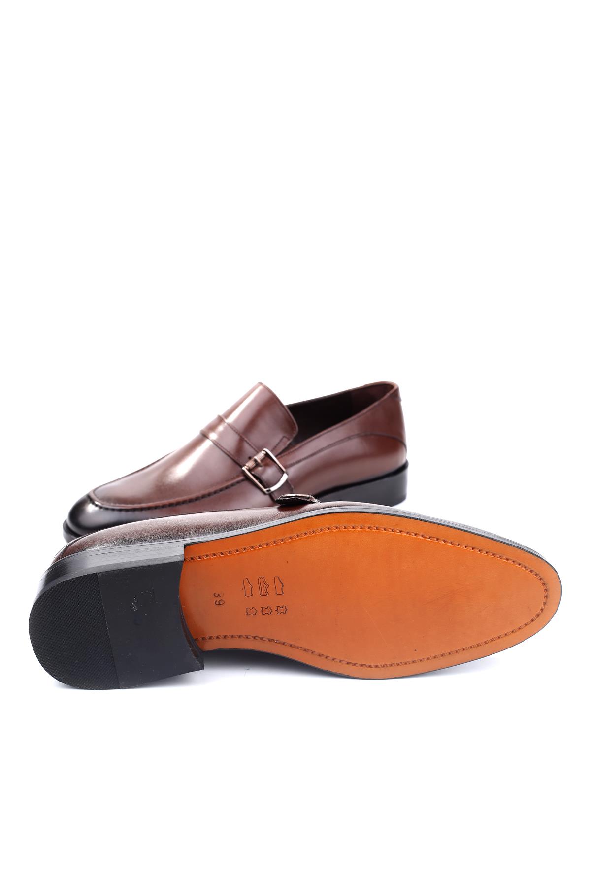 2472 Erkek Klasik Kösele Taban Günlük Deri Ayakkabı - Görsel 6