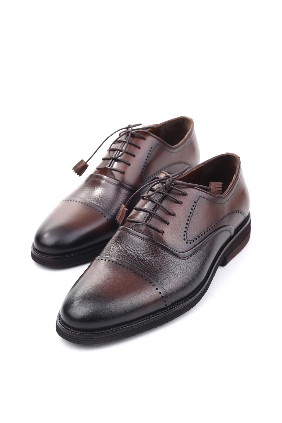 0137 Hakiki Deri Bağcıklı Günlük Erkek Ayakkabı - Görsel 3
