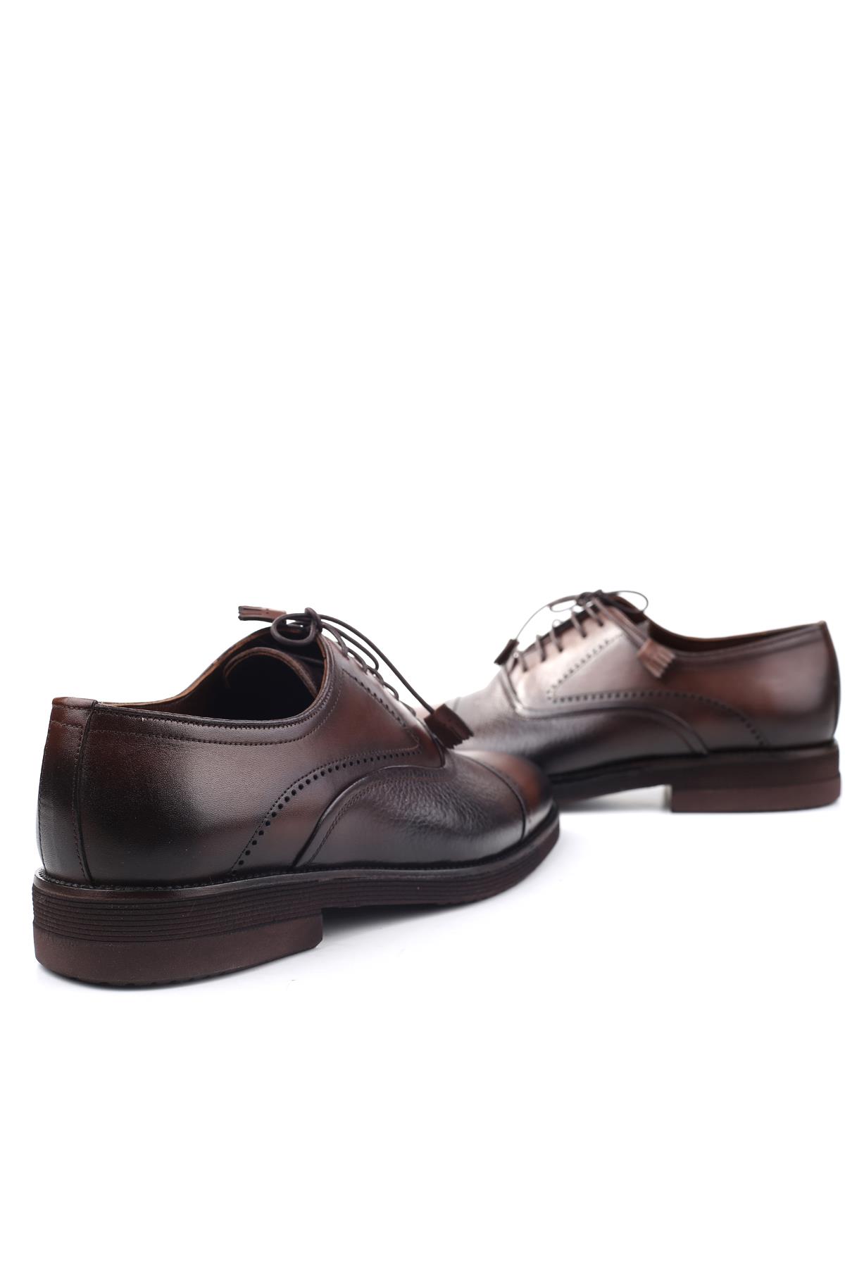 0137 Hakiki Deri Bağcıklı Günlük Erkek Ayakkabı - Görsel 5