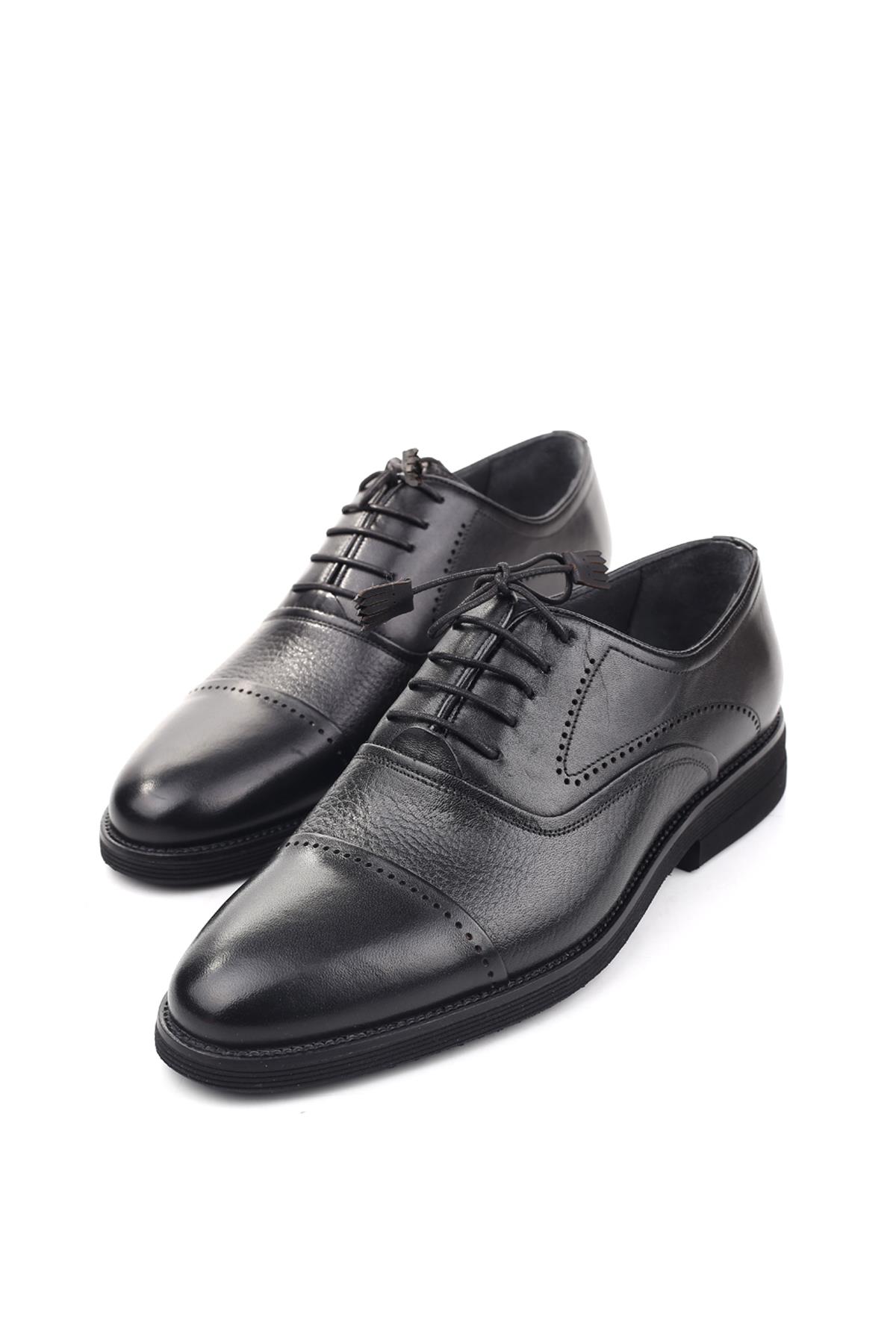 0137 Hakiki Deri Bağcıklı Günlük Erkek Ayakkabı - Görsel 3