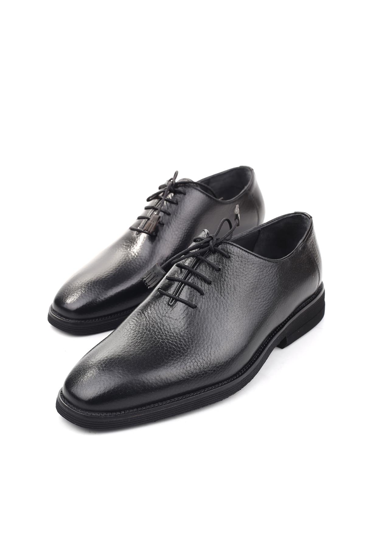 0066 Hakiki Deri Bağcıklı Günlük Erkek Ayakkabı - Görsel 3