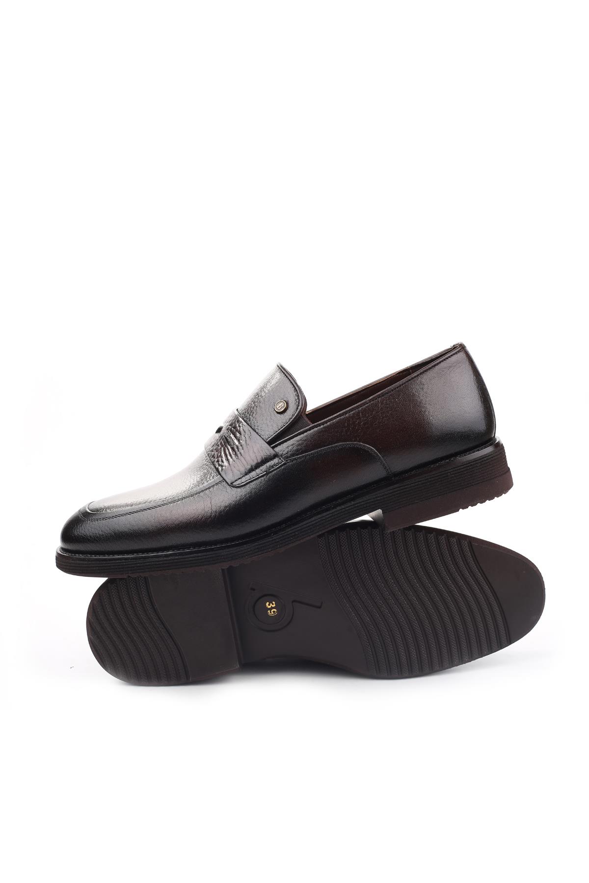 733 Hakiki Deri Bağcıksız Günlük Erkek Ayakkabı - Görsel 5