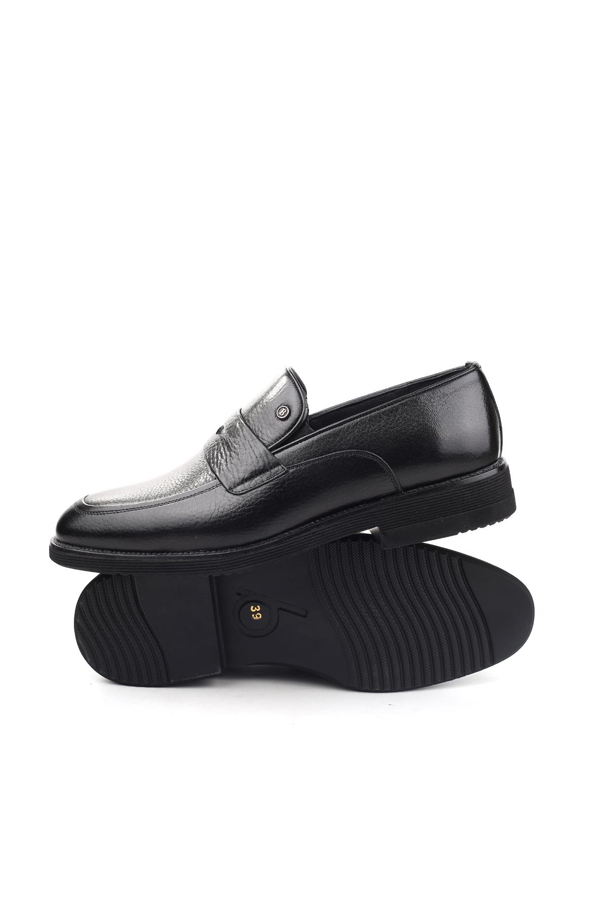 733 Hakiki Deri Bağcıksız Günlük Erkek Ayakkabı - Görsel 5