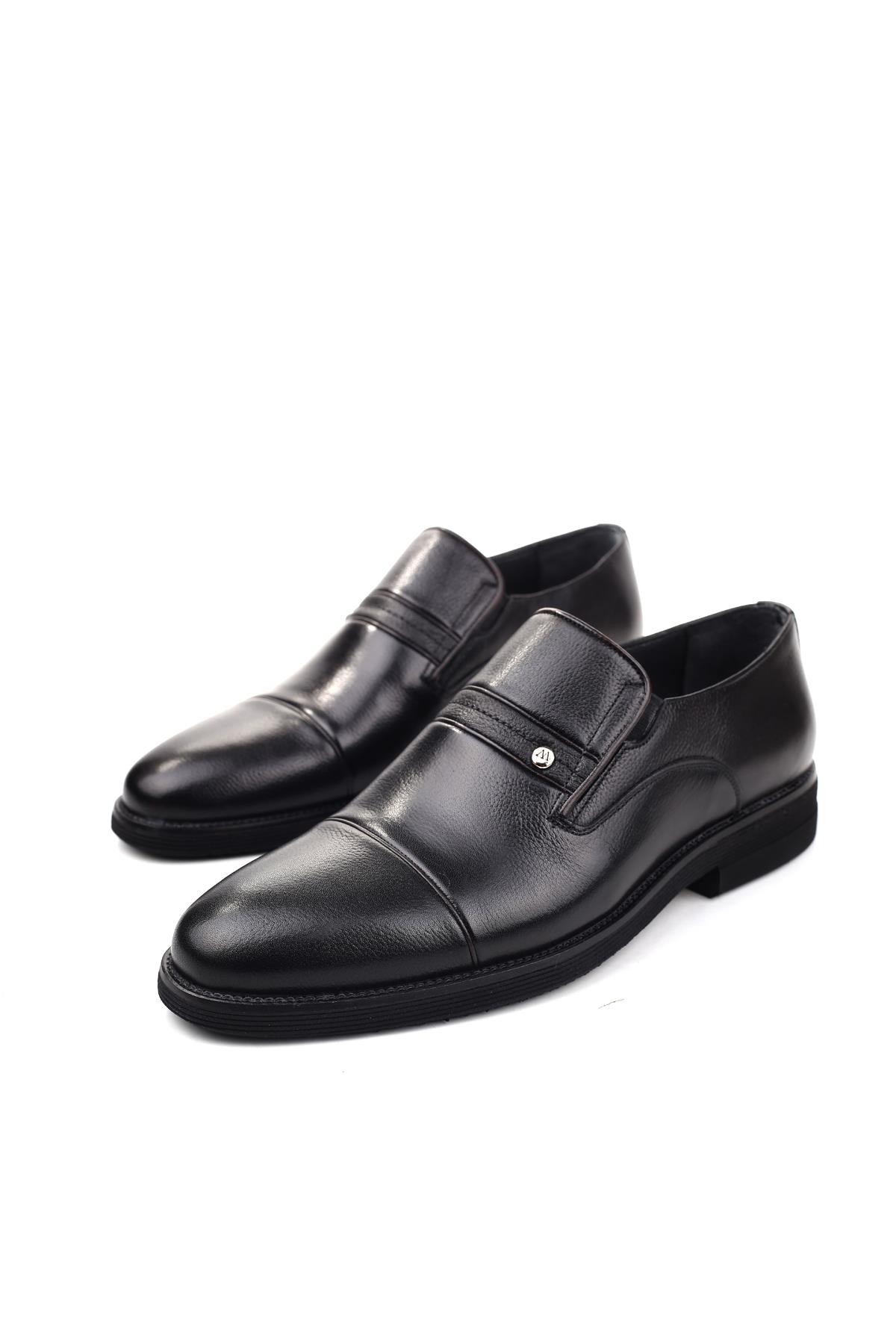 89 Hakiki Deri Bağcıksız Günlük Erkek Ayakkabı - Görsel 3