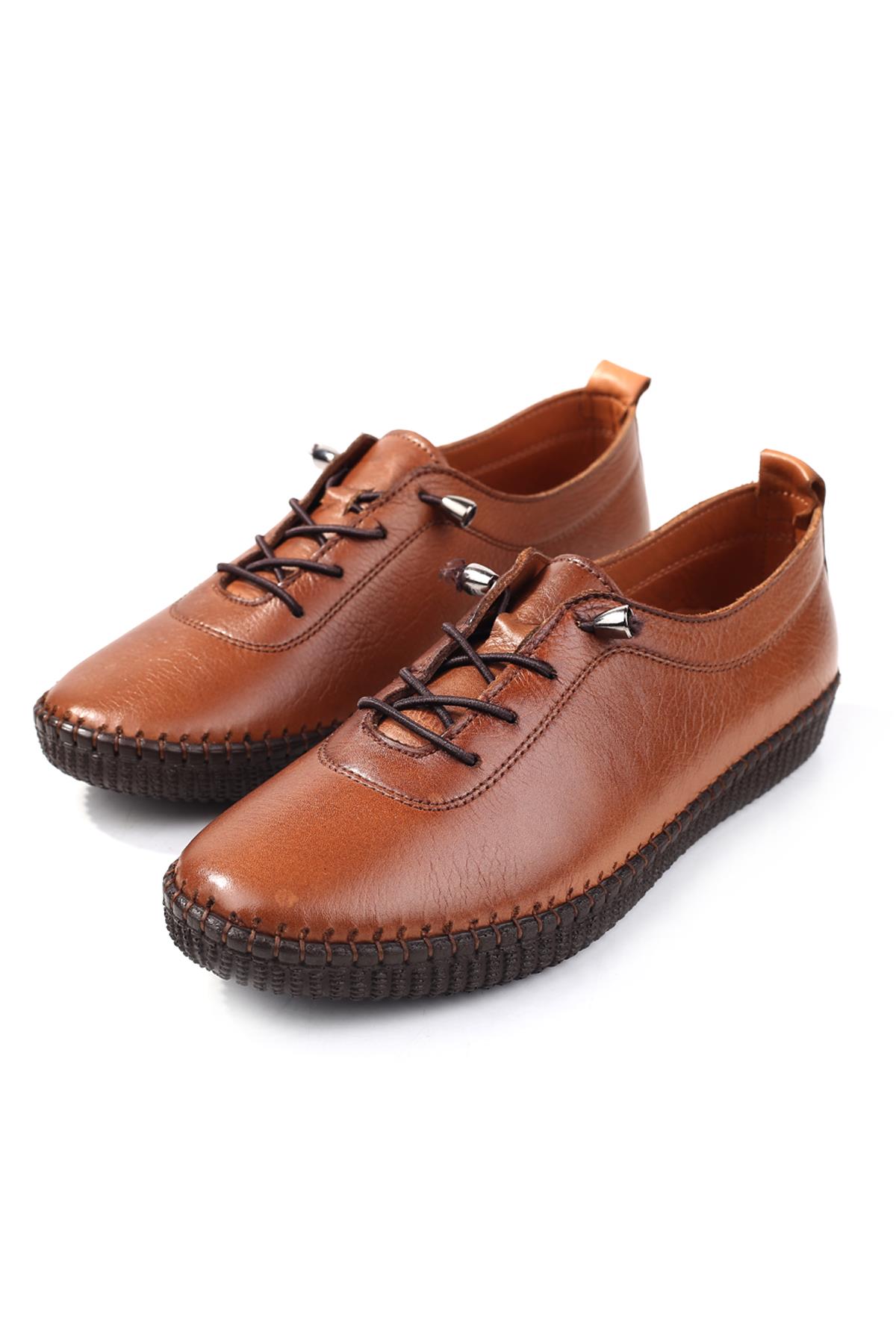7230 Kadın Günlük Hakiki Deri Ortopedik Ayakkabı - Görsel 4