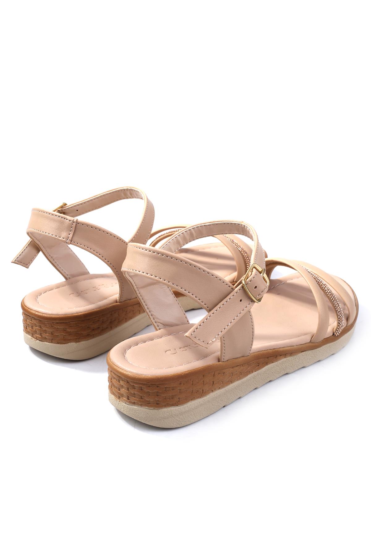 35242 Kadın Günlük Anatomik Sandalet - Görsel 5