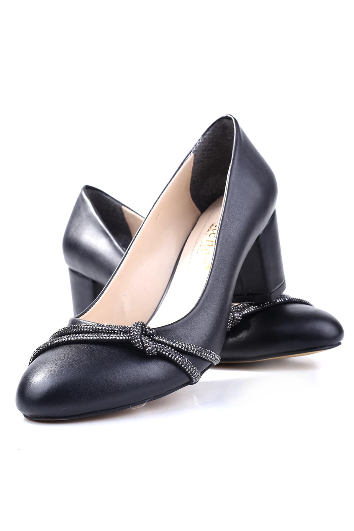 3512 Kadın 6 cm Topuklu Cilt Ayakkabı - Görsel 5