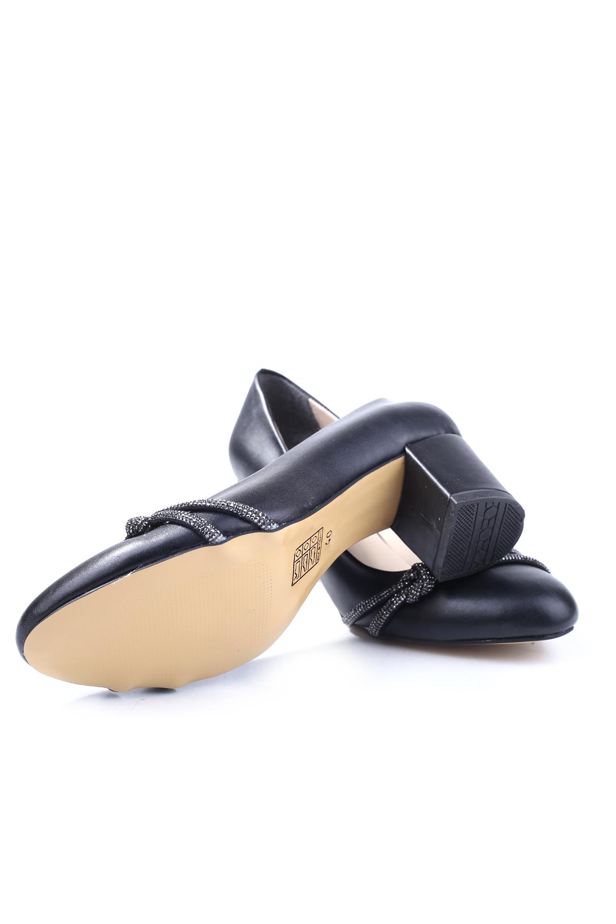 3512 Kadın 6 cm Topuklu Cilt Ayakkabı - Görsel 7