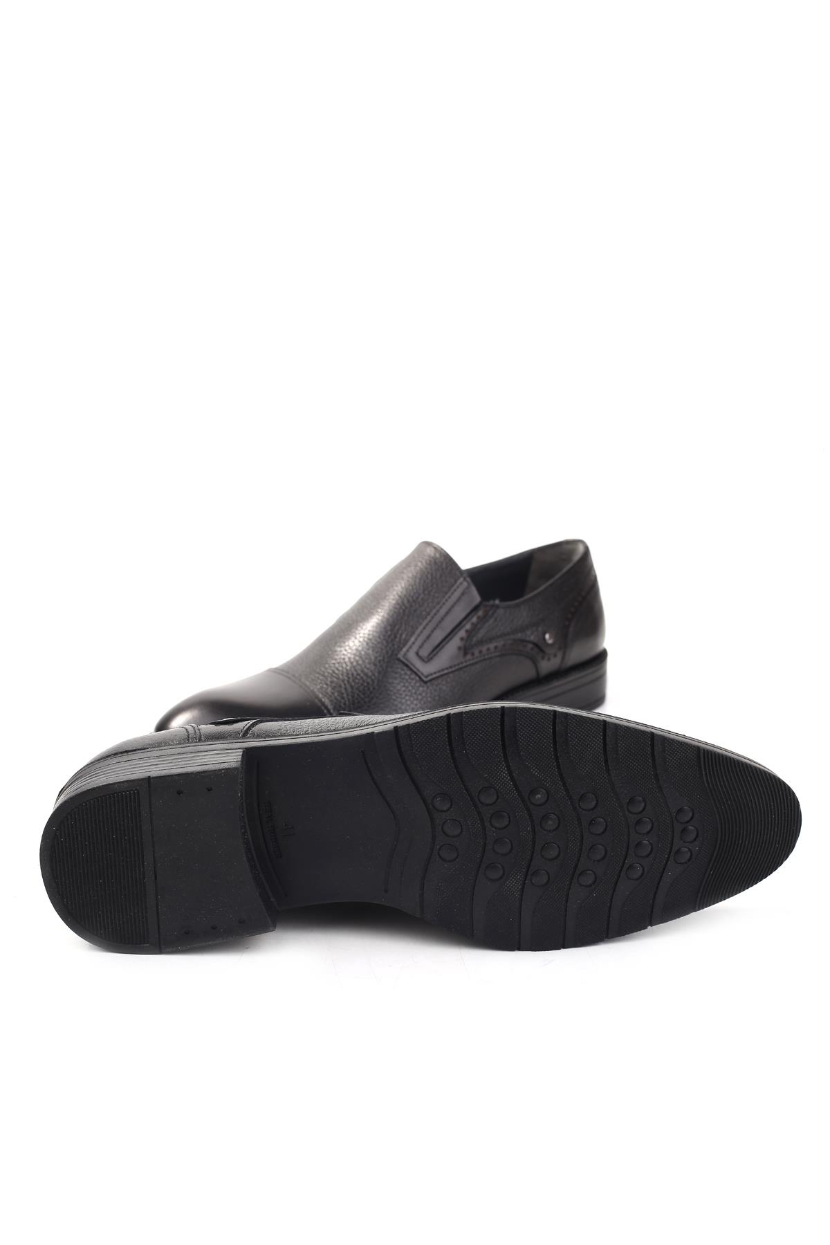 1623 Hakiki Deri Bağcıksız Klasik Erkek Ayakkabı - Görsel 5