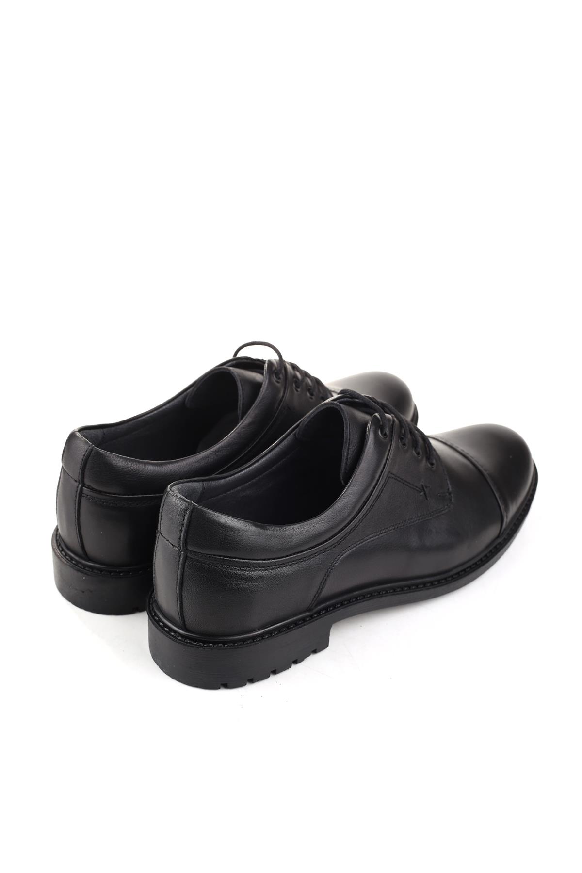 4425 Büyük Numara Hakiki Deri Bağcıklı Erkek Ayakkabı - Görsel 5