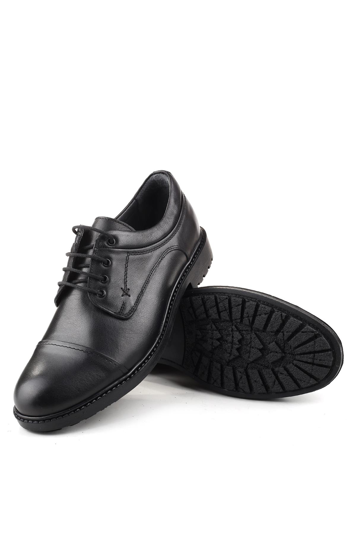4425 Büyük Numara Hakiki Deri Bağcıklı Erkek Ayakkabı - Görsel 6