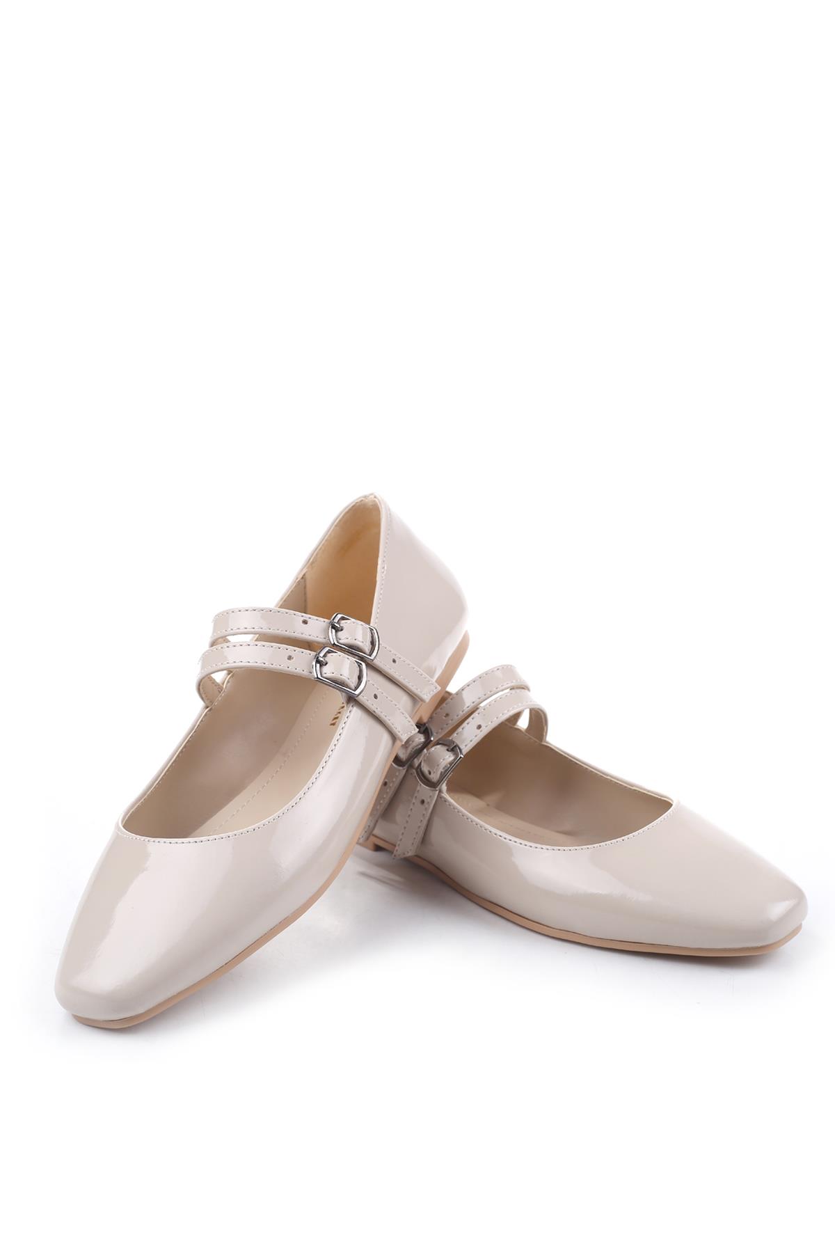 333 Kadın Rugan Babet Ayakkabı - Görsel 6