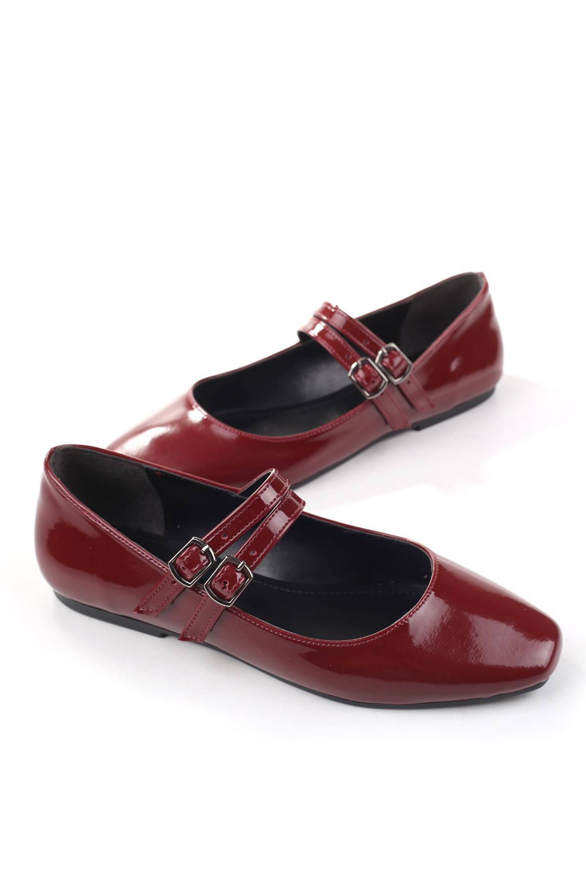 333 Kadın Rugan Babet Ayakkabı - Görsel 2