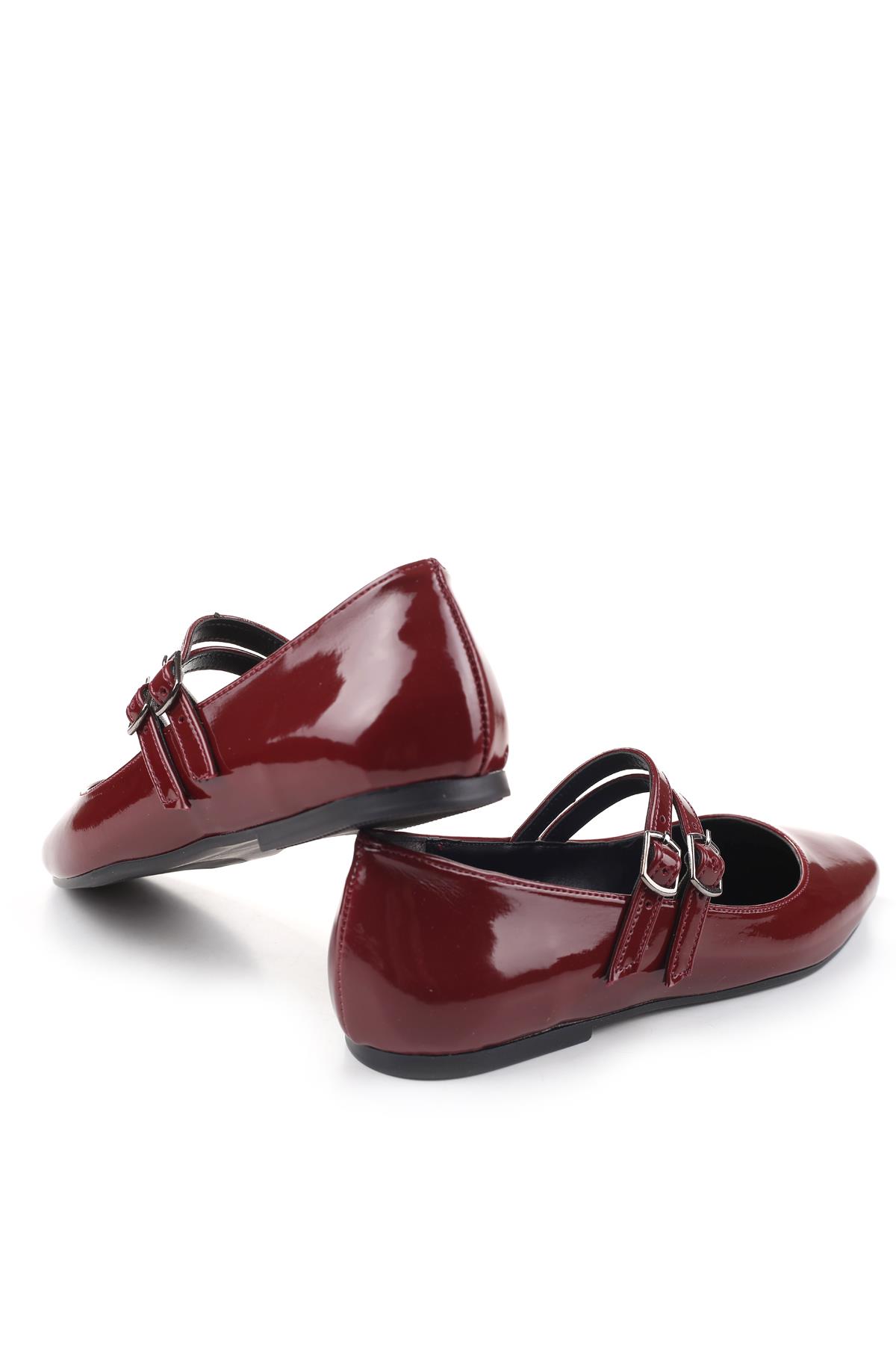 333 Kadın Rugan Babet Ayakkabı - Görsel 7