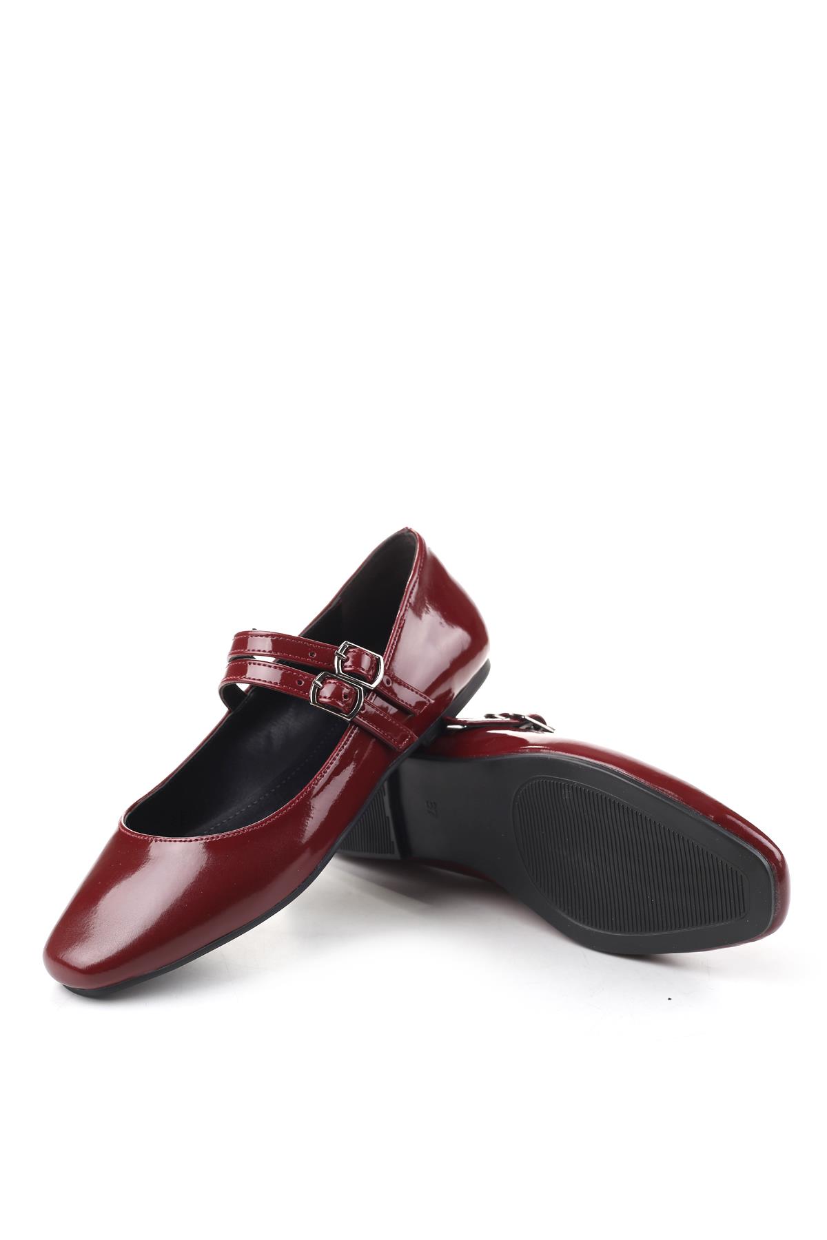 333 Kadın Rugan Babet Ayakkabı - Görsel 8