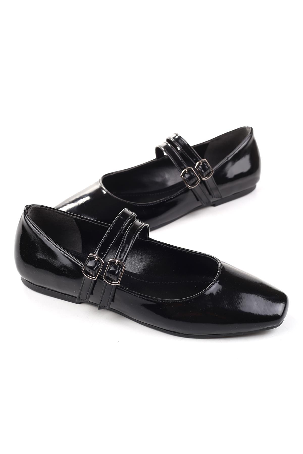 333 Kadın Rugan Babet Ayakkabı - Görsel 3