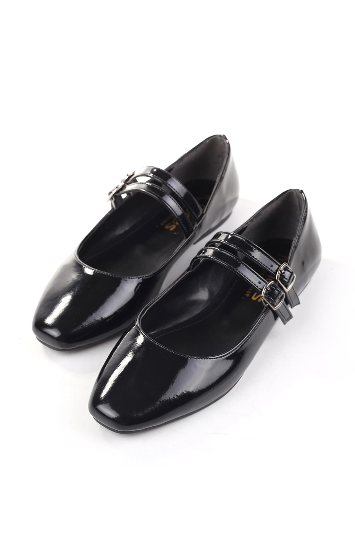 333 Kadın Rugan Babet Ayakkabı - Görsel 4