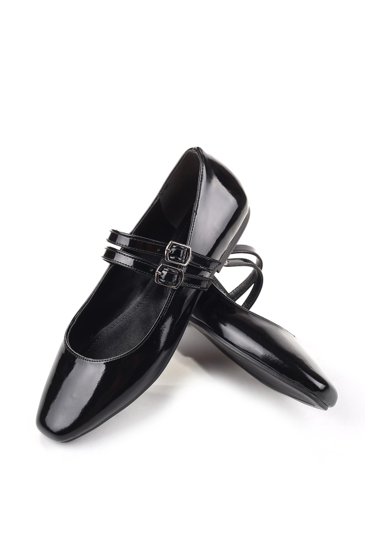 333 Kadın Rugan Babet Ayakkabı - Görsel 5